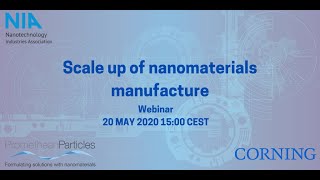 Scale up of nanomaterials manufacture