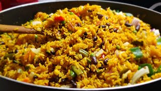 HOW TO COOK, TUMERIC GARLIC SHRIMP FRIED RICE | QUICK AND EASY FOR DINNER