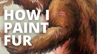 How to paint Fur in oil paint