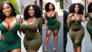 The Power of Green Dresses for Black Curvy Women | Bold & Beautiful Fashion