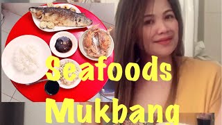 Mukbang  inihaw na isda🐟kinilaw+crab🦀(Vlog#70)