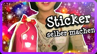 Leni hat ein Monster erschaffen!?😂 DiY-Sticker sehr einfach selber machen