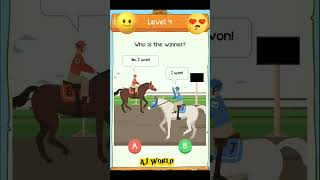 Who is winner #braindomriddle level4 #gaming #animation #riddles #braingames #viral  #horseracing