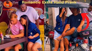 Romantic extra hand pranks ￼😂😂