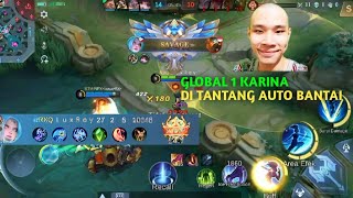 TOP GLOBAL 1 KARINA Di Challenge Ama Jess no limit auto bantai