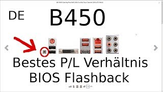 B450 Boards mit Bios Flashback (MSI)