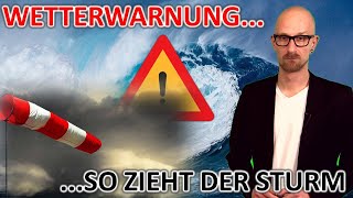 So zieht der Sturm - Volle Orkanstärke in der Nacht auf Sonntag! Am Montag Schnee | Wetterwarnung