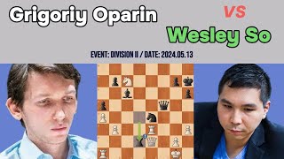 Grigory Oparin vs. Wesley So - Division II | Ruy López Opening: Berlin Defense