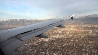 Delta A320 Smooth Landing Salt Lake City (KSLC)