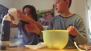 Brother VS Sister making Slime