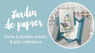 Carte Double volets & plis intérieurs