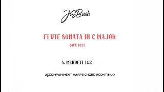 J.S.Bach Sonata in C Major, BWV 1033/accompaniment 4.Menuett