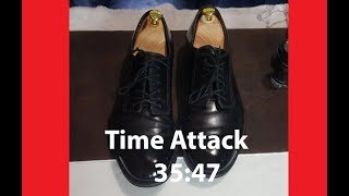 ASMR Shoe Shine Gucci Derby Time Attack