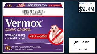 Mebendazole, Vermox, threadworm, OTC, Roze pharm