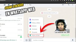 CREAR STICKERS desde WHATSAPP WEB (PC) / Convertir FOTOS a STICKER FACIL!