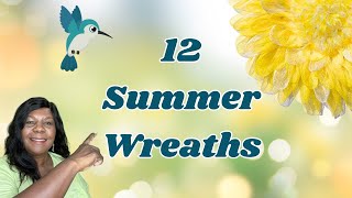 Summer wreath Tutorials | How to make Summer Wreaths for your Front Door