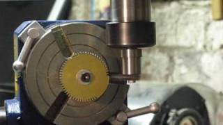 Vertex CNC Rotary Table Conversion - Finished  (Clock Wheel Cutting)