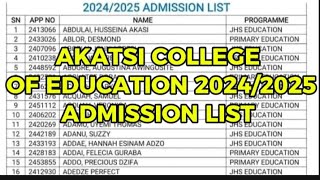 AKATSI ADMISSION: 362 Applicants admitted into AKATSI College of Education #teacherstraining