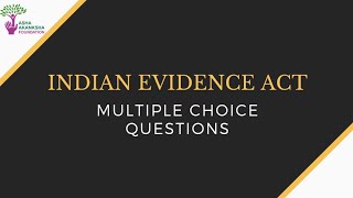 Indian Evidence Act | Part 8 |