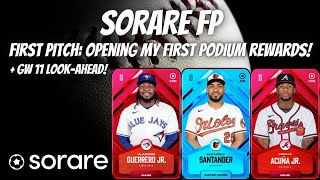 First Pitch: SorareMLB GW 11 Live Before Lock + Opening my first podium rewards!