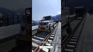 Chenab Railway Bridge Inspection By Mahindra Bolero #short#viral#indianrailways