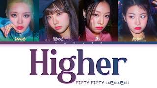 FIFTY FIFTY (피프티피프티) - 'Higher' Color Coded Lyrics/가사 (Han/Rom/Eng)