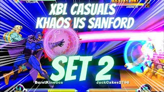 MvC2 - XBL Casuals - Khaos vs Sanford (Set 2) 12/23/23