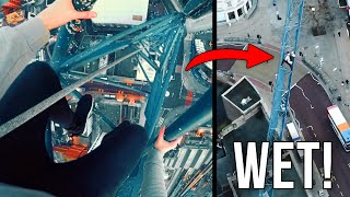 The Most DANGEROUS Crane Climb I've EVER Done 😲