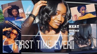 VLOG| MY FIRST SILK PRESS & TRIM EXPERIENCE | Priscilla Boadi