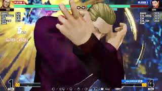 KOF XV Geese ch double ex shippuken corner variation 2