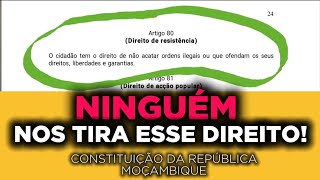 Ninguém nos tira o direito de sermos resistentes a ordens ilegais