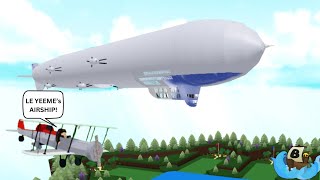 🌃i recreated Le Yeeme's Airship Build a Boat For Treasure (Blimp , World's biggest Blimp BABFT 4k🌌