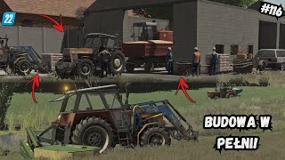 BUDOWA W PEŁNI!👷JAK ONA PRZEBIEGA?🔨SPRZEDAŻ ŁUBINU I BELEK🤑Zaczęcie sianokosów🌱Polska Wieś"#116 FS22