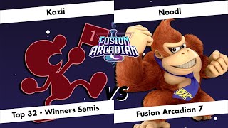 Fusion Arcadian # 7 - Kazii (Mr.Game & Watch) vs Noodl (Donkey Kong) - Winners Semi-Finals