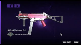 UMP-45 Crimson foil trade up unlocked - CS2 - Armory operation