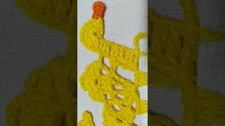 barrado de crochê patinho #crochê #panodeprato #barrado #diy #crochet