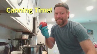 Canning tomatoes and chatting