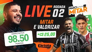 CARTOLA FC 2023 - DICAS RODADA 2 - LIVE RODADA 2