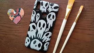 How to make Spooky Phone Case | Halloween Phone Case | Phone Case making at home