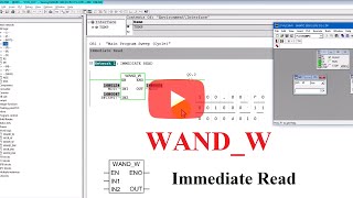 Logic element WAND_W Immediate Read Instruction in Siemens PLC Programming STEP7 SIMATIC Manager !!!