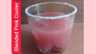 Blended Pink Lemonade |Summer Mocktail |  Non Alcoholic | Pomegranate Mojito recipe