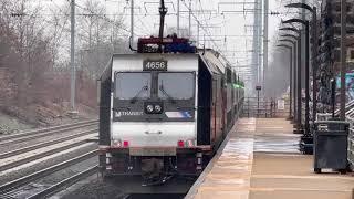 NJT and Amtrak Early Evening Rush action at North Elizabeth, NJ with 4636, 4640, and 4503! 1/26/24