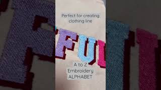 Create Your Own Clothing Line Or Personalize Anything With This Amazing Font! #machineembroidery