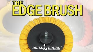 Clean Grout like a Pro using the THE EDGE BRUSH | New Product from Drillbrush Power Scrubber