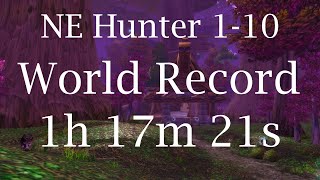 Classic WoW - Hunter 1-10 [OLD] World Record (1h 17m 21s)