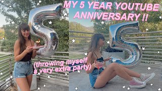 my 5TH YOUTUBE ANNIVERSARY | VLOG