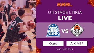 BS Ogre 2014 vs A.Kraukla VEF 2014 | BBBL Boys U11