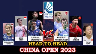 Fakta Jelang Pertandingan China Open 2023 Hari 1 | Head To Head Pemain