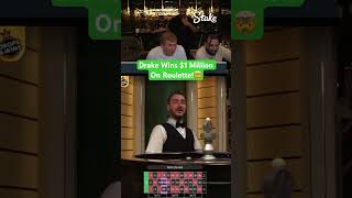 Drake Wins $1 Million On Roulette! #drake #roulette #casino #maxwin #highroller #worldrecord #bigwin