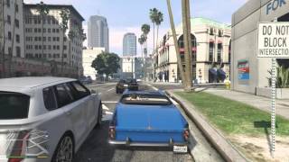 GTA V guy gets ran over by own car LOL